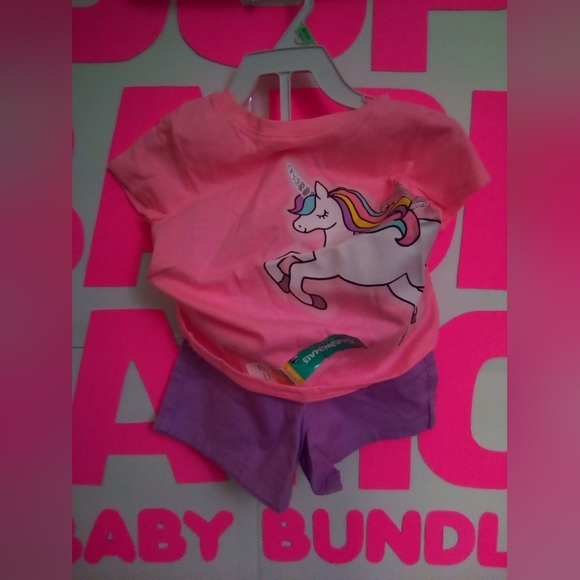 #2828👉🏼 CUTE COLORFUL TWO PIECE SET (SIZE: 3T) T-SHIRT & SHORTS FOR A GIRL - Picture 11 of 13